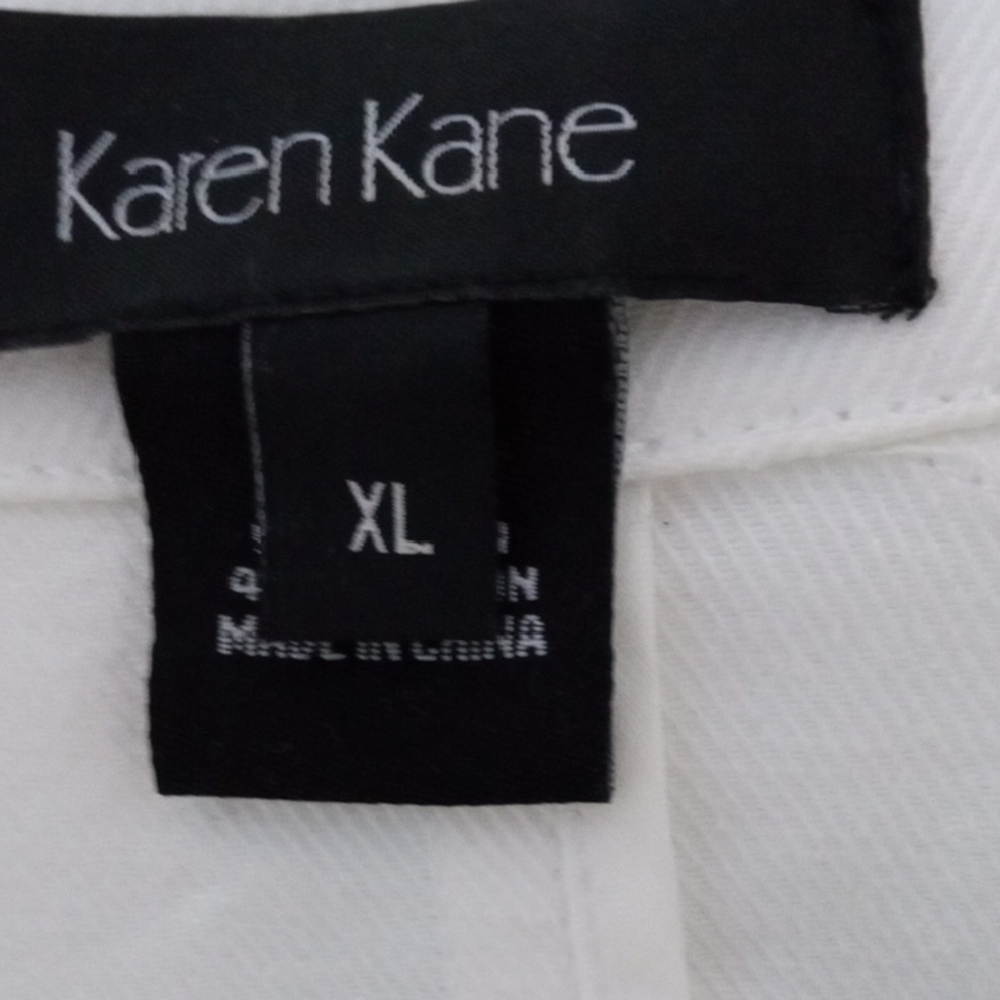 Karen Kane White Jean Jacket - Picture 2 of 4
